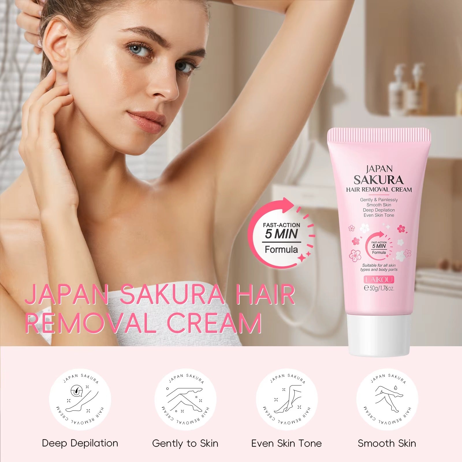 Japan Sakura Hair Removal Cream