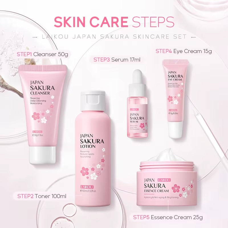 5-Piece Japan Sakura Skincare Set
