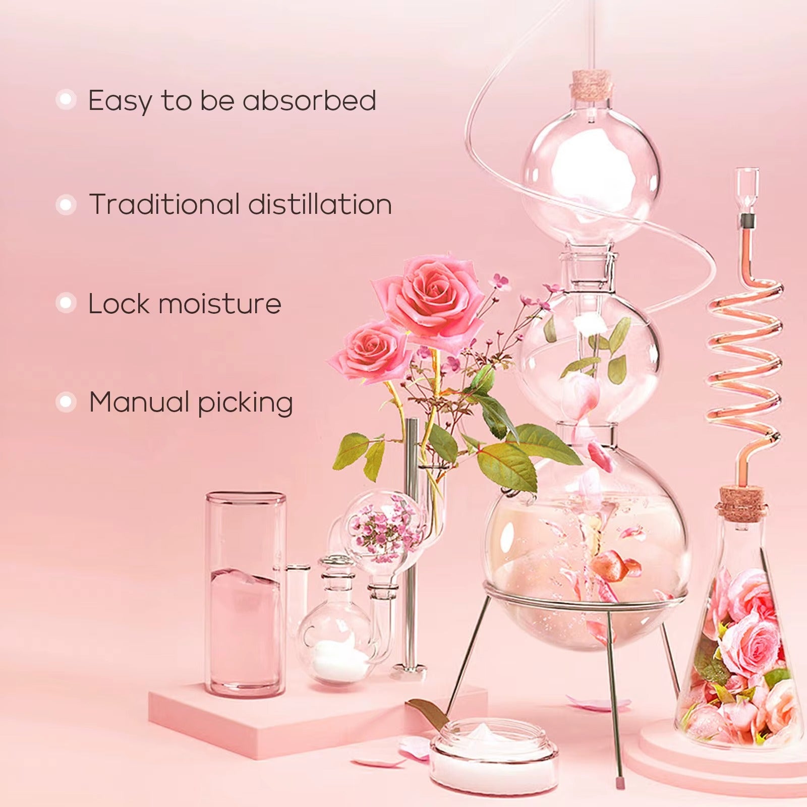 100% Organic Damask Rose Hydrosol